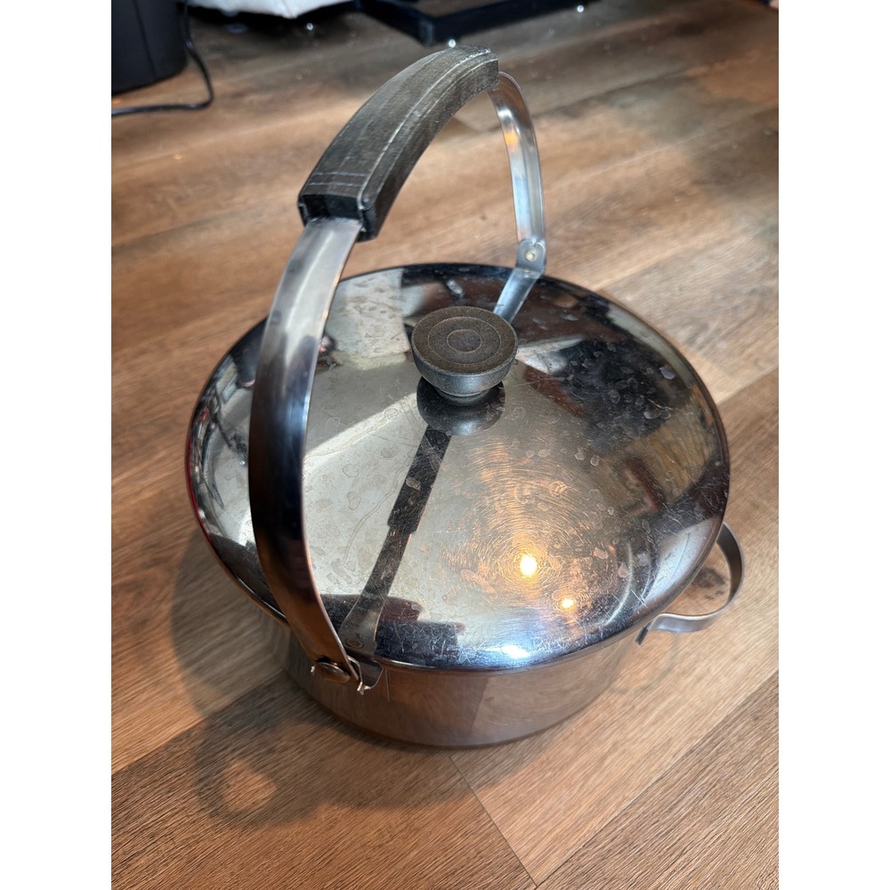 Revere Ware Copper Clad "Bail Handled‎  Kettle" W/ Pouring Side Handle
